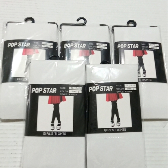 Girls tights white size XL 12-15 - Picture 1 of 1